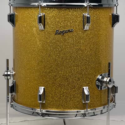 Rogers 20/12/16" Cleveland-Era Holiday Drum Set - VIDEO Gold Sparkle "Headliner" Outfit w/ 5x14" Powertone image 18