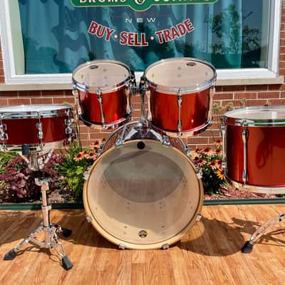 2007 Tama Superstar Drum Set Copper Mist Metallic 22/10/12/14/5.5x14 w/ Hardware image 13