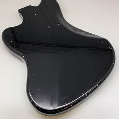 4lbs 7oz BloomDoom Nitro Lacquer Aged Relic Black Jazz-Style Vintage Custom Guitar Body image 8