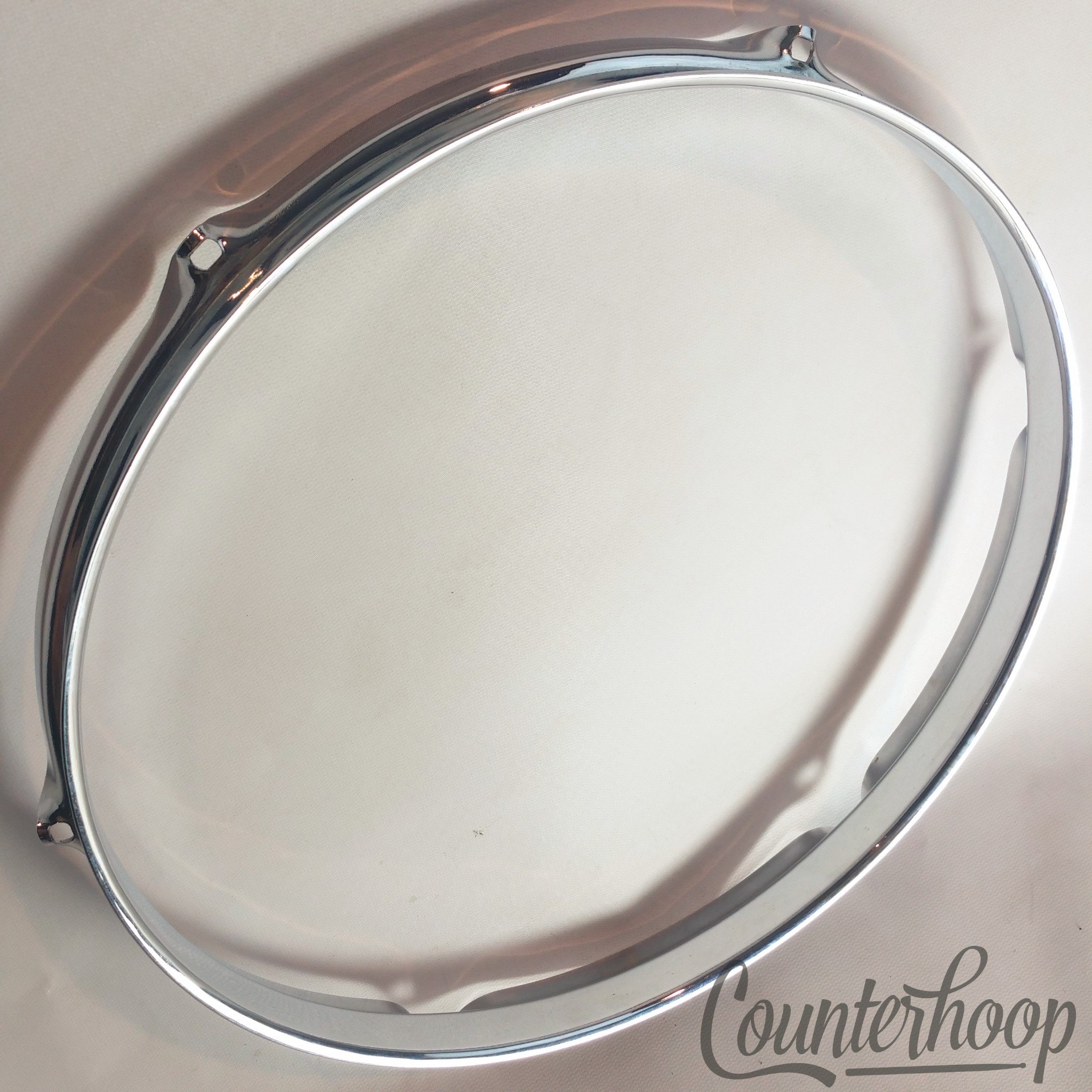 Rogers Tall-Boy 13" Tom Drum Rim/Hoop Triple Flange Chrome Cleveland Holiday 60s — main photograph
