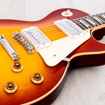 2022 Gibson Custom Shop Historic 1959 Les Paul Standard R9 70th Anniversary Washed Cherry Sunburst Gloss image 6