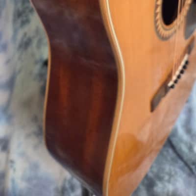 Vintage 1981 Japan Hand Made Alvarez Model 5017 Dreadnought Solid Spruce Top X-Braced New Strings Pro Setup Newer Gigbag image 7