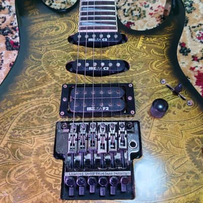 *RARE* 1990 Ibanez RG760 BK-P Black Paisley w/ Matching Headstock, FujiGen Japan MIJ 🔥 image 8