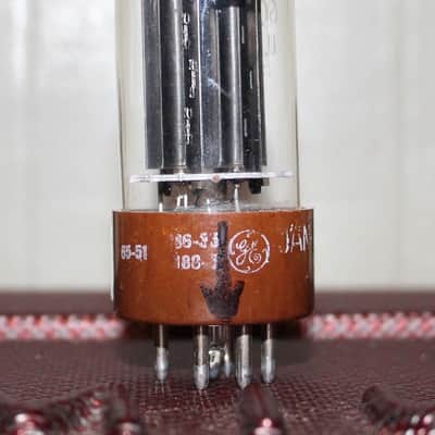 GE JAN 5Y3WGTB 6087 5Y3GT BLACK PLATE REC [] GETTER TEST NOS+ VINTAGE 1965 image 2