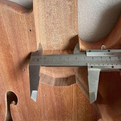 Unfinished Mahogany Wood Telecaster Tele Style Guitar Body image 3