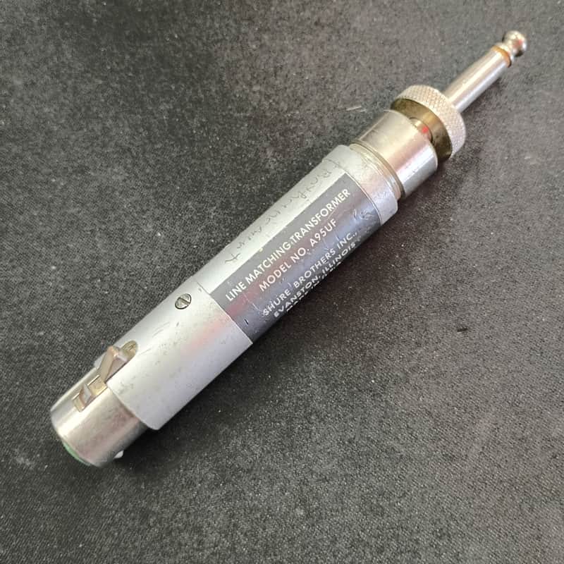 Shure A95U Transformer - female xlr lo-z to male 1/4" hi-z image 1