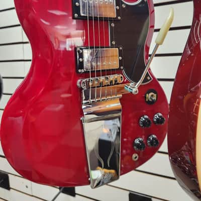 Vintage VS6V ReIssued Vibrola Tailpiece Electric Guitar VS6VCR - Cherry Red image 9