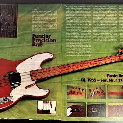 Fender Precision Bass 1955 Custom Red image 16