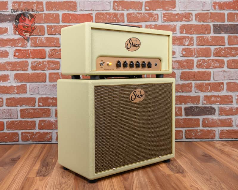 Suhr Badger 18-Watt Tube Head and 1x12" Cabinet Vintage Cream image 1