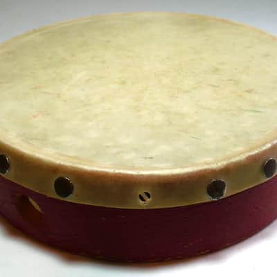 Ludwig 1930's Vintage School Tambourine with Hand Drum image 4