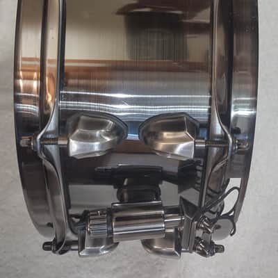 Mapex Black Panther Blade 14x5.5" Steel Snare Drum - Brushed Nickel Over Steel image 3