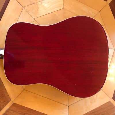 NAUGHTY BOY HUMMINGBIRD ACOUSTIC ELECTRIC DREADNOUGHT GUITAR in CHERRY BURST w/ GATOR CASES GIG BAG & STRAP image 16