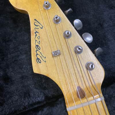 Left Handed Lefty Stratocaster Buzzcaster StratBuzz 2024 - Aged Cream Musikraft MJT image 4