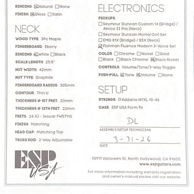 ESP Horizon-II USA - Blue Moon #26046 image 14