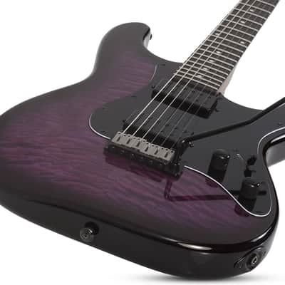 Schecter Traditional Pro Transparent Purple Burst image 2