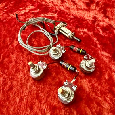 1956 Gibson Centralab 500k pots wiring harness Bumblebee caps Les paul es335 es175 original vintage USA