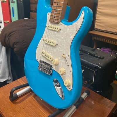 Fender Stratocaster 6.5 lbs. PC Miami Blue Roasted Maple Neck Fender 57/62 Pickups image 2