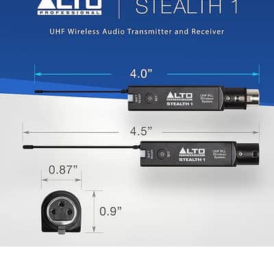 Alto Professional Stealth 1 Mono UHF XLR Wireless System image 2