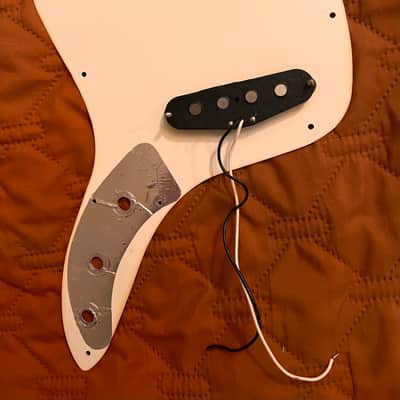 Squier Vista Musicmaster bass pickguard and pickup 1997 image 2