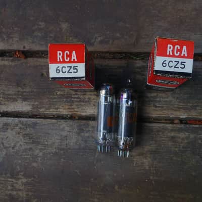 Pair of RCA 6CZ5 Tubes in boxes, tested, 6973 sub image 1