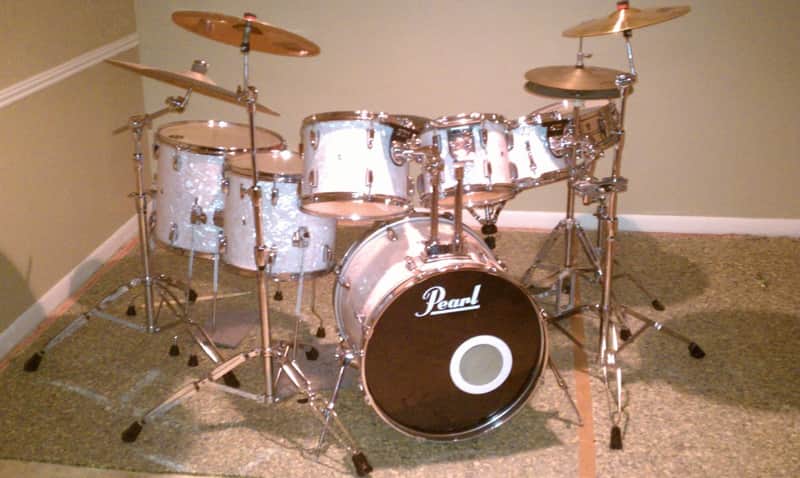 Pearl Jazz Fusion 6 Piece Drum Set 1980’s Pearl image 1