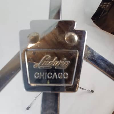 Ludwig 70s Snare Drum Stand #1355 Atlas Single-Braced Chicago USA Vintage Chrome image 12