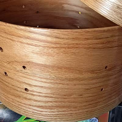 Red Oak Steam bent Semi-Solid Slim Bare Project shell Drum Set by Erie Drums image 2
