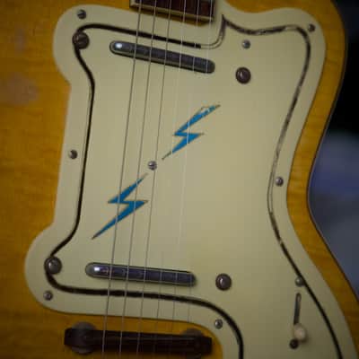Rare Vintage 1950’S Old Kraftsman Thin Twin Jimmy Reed Hollow Body Lightening Finish image 3