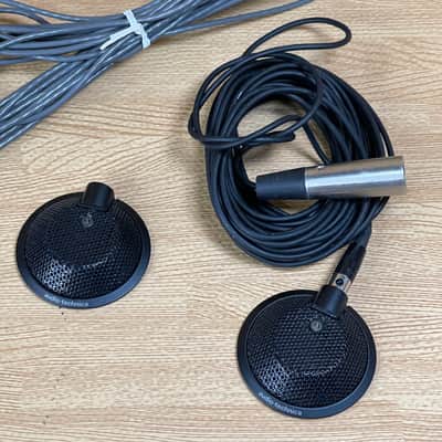 2 Audio Technica AT841a OmniDirectional Condenser Boundary Microphones w/ cables image 2