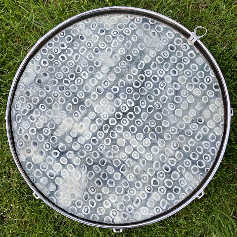 16" single layer Drum Bunny cloth drum cover - dampener - partial mute - compare to Drum Tortillas - Quesadilla - Big Fat Snare image 1