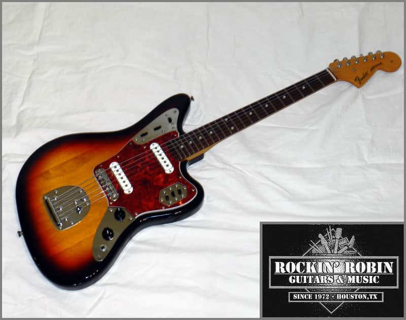 Fender Jaguar 1995 Sunburst Made In Japan w/ Tweed Case | Reverb