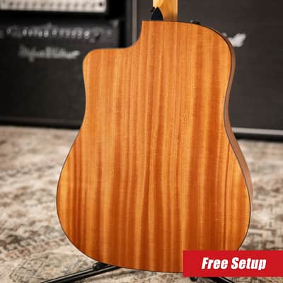 Taylor 110ce Dreadnought Acoustic/Electric Guitar - Solid Torrefield Spruce with Gig Bag - Factory Demo image 2