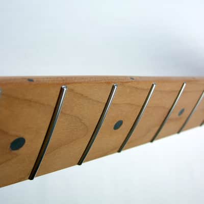 Telecaster 22 Stainless Steel/ Unfinished/ Rounded Ends Frets/Guitar Neck /Roasted, w/Warmoth Bone Nut /fits Fender TELE image 5