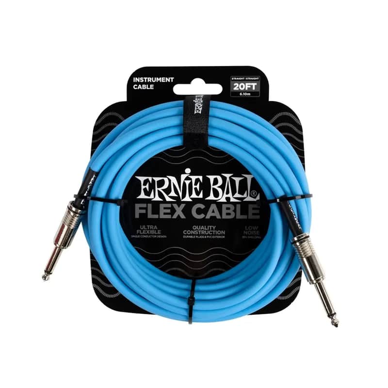 CAVO JACK-JACK ERNIE BALL 6419 Flex Cable blue (6mt) image 1