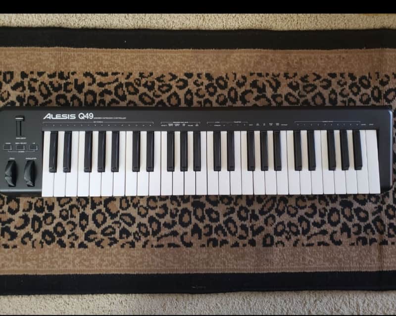 Alesis Q49 MKII 49-Key USB MIDI Keyboard Controller 2021 - Present - Black image 1