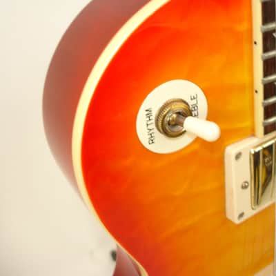 2009 Epiphone Les Paul Ultra Electric Guitar, Rosewood Fingerboard, Gold Hardware, Cherry Sunburst w/ Case image 6