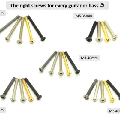 Nectite Machine Screws and Threaded Inserts for Bolt-On Necks Stainless Steel imagen 8