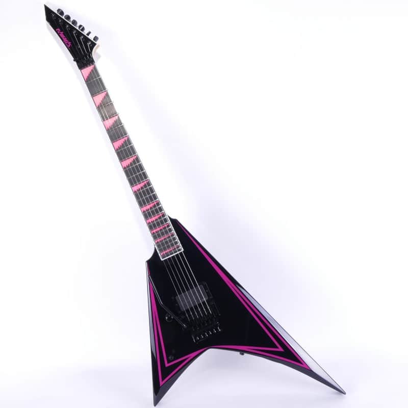 ESP Edwards E-AL-166 LH Pink Sawtooth, Alexi Laiho Signature Black