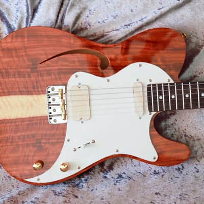 GB Liuteria Traditional Tele semi hollow kiaat image 18