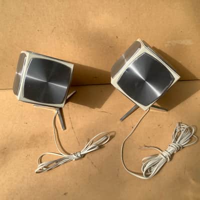 Grundig Audiorama 700 hifi cube vintage speakers / amazing design image 9