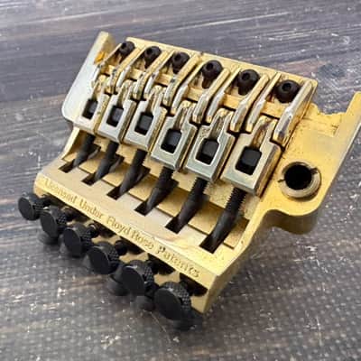 80s Ibanez Edge Floyd Rose Tremolo Bridge Gold image 4