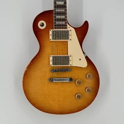 Immagine Gibson Custom Shop Billy Gibbons "Pearly Gates" '59 Les Paul Standard Aged & Signed - Aged Heritage Chery Sunburst - 1