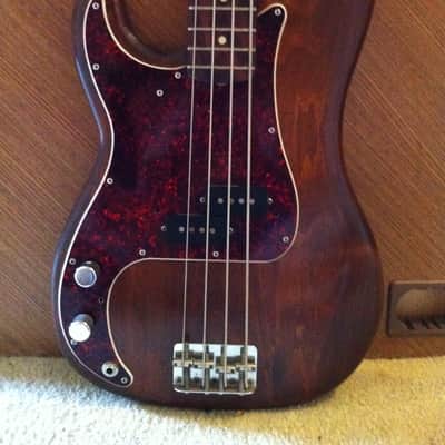 Vintage Left-Handed Fender Precision Bass 1976 Walnut image 1