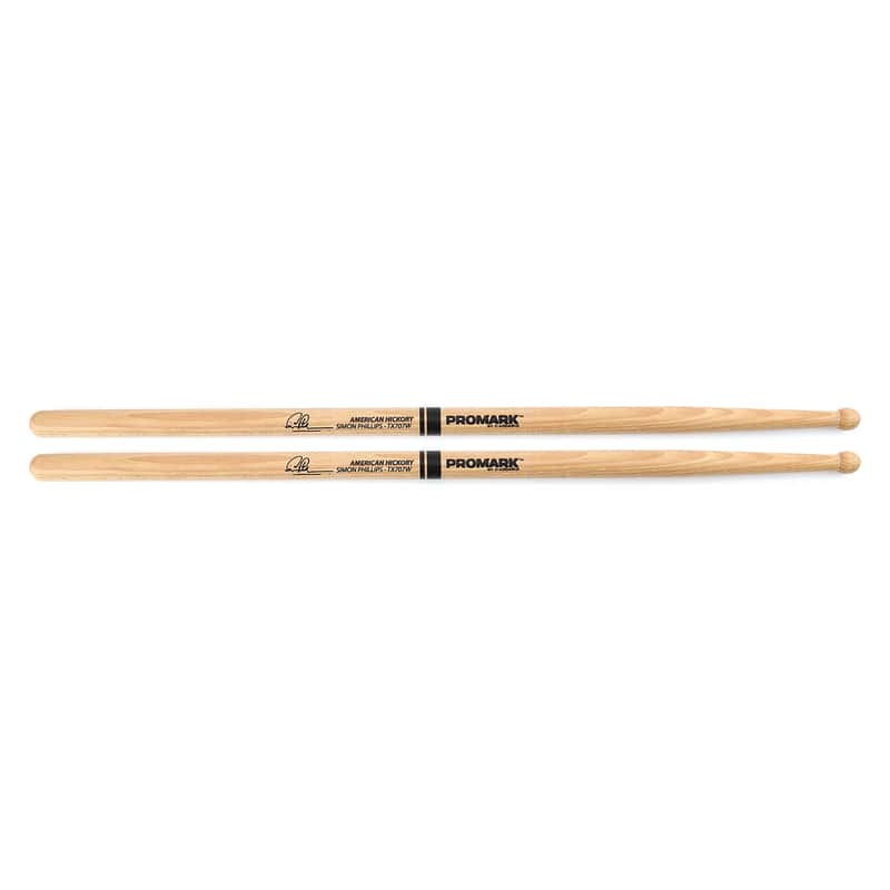 Pro-Mark TX707W Hickory 707 Simon Phillips Wood Tip Drum Sticks image 1