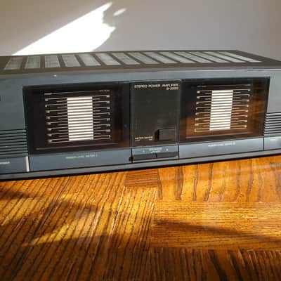 VINTAGE SANSUI B-3000 STEREO POWER AMP AMPLIFIER 120Wx2-METERS-FAN-TESTED image 1