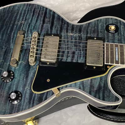 NEW! Gibson Custom Les Paul Custom AAAA Figured Monster Maple Top - Nordic Blue, Heavy Aging - 8.5lbs - G067685 image 4