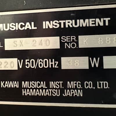 Kawai SX-240 80s image 8