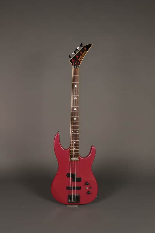 Kramer Forum IV 4 String Bass Japan 1980's Magenta image 1