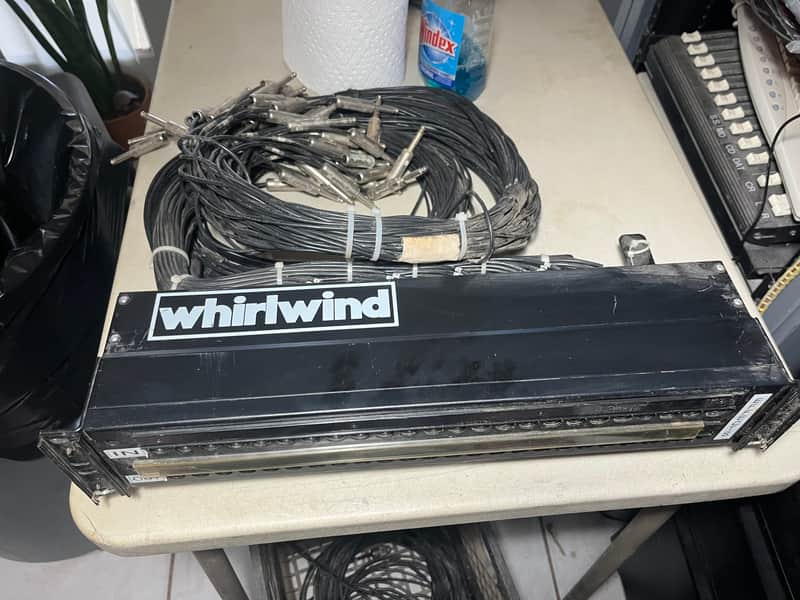 Whirlwind / ADC 24 position 1/4" patch bay and patch cables image 1