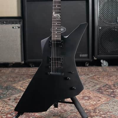 ESP LTD James Hetfield Signature Snakebyte Electric Guitar - Satin Black with Hardshell Case image 3